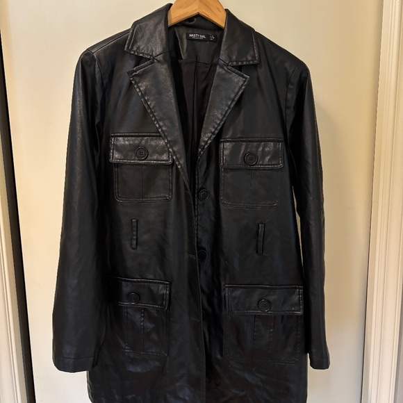 Nasty Gal Leather Jacket - Picture 1 of 4